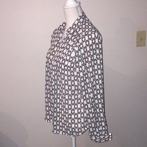 Limited Black White Blouse Size Small